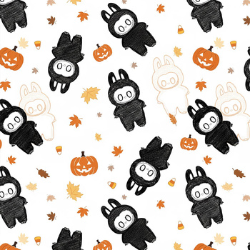 Creepy Cute Halloween WZ.2 - Hydrofobní česaná teplákovina