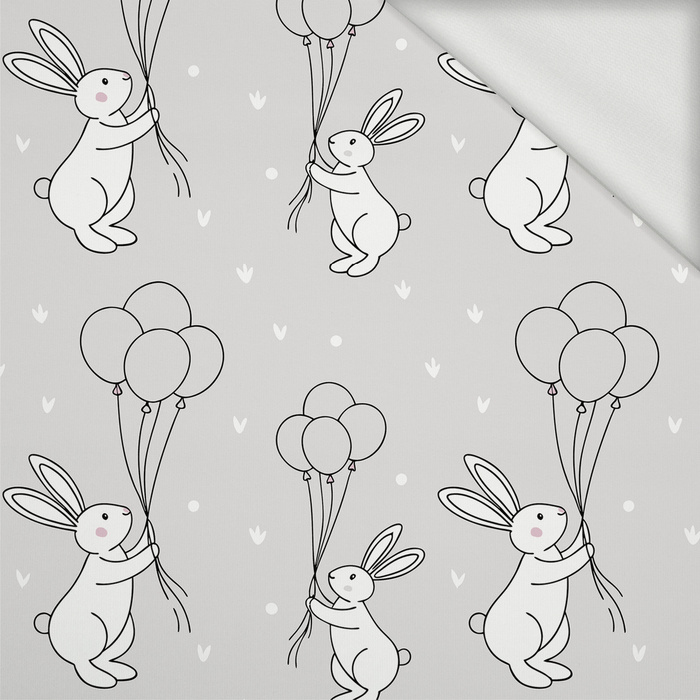 HAPPY BUNNY WZ. 7 - looped knit fabric