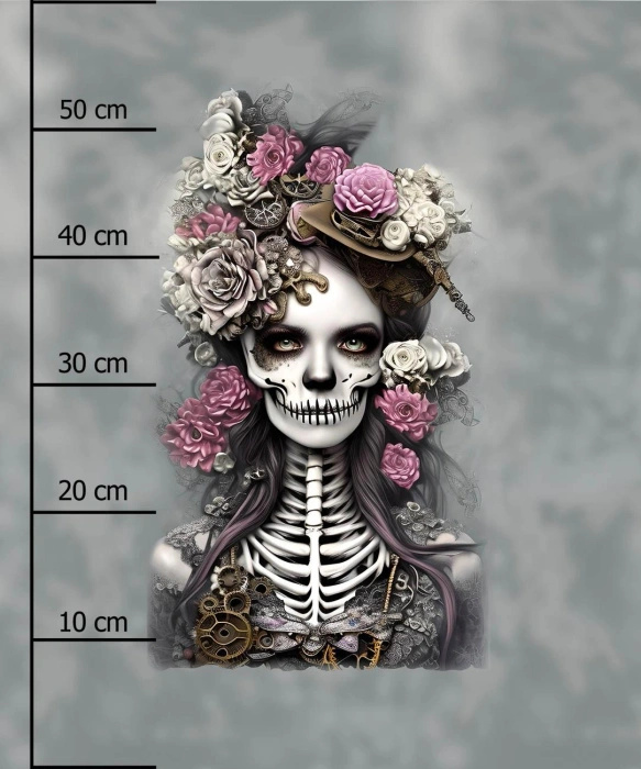 GOTHIC GIRL - panel (60cm x 50cm) SINGLE JERSEY 