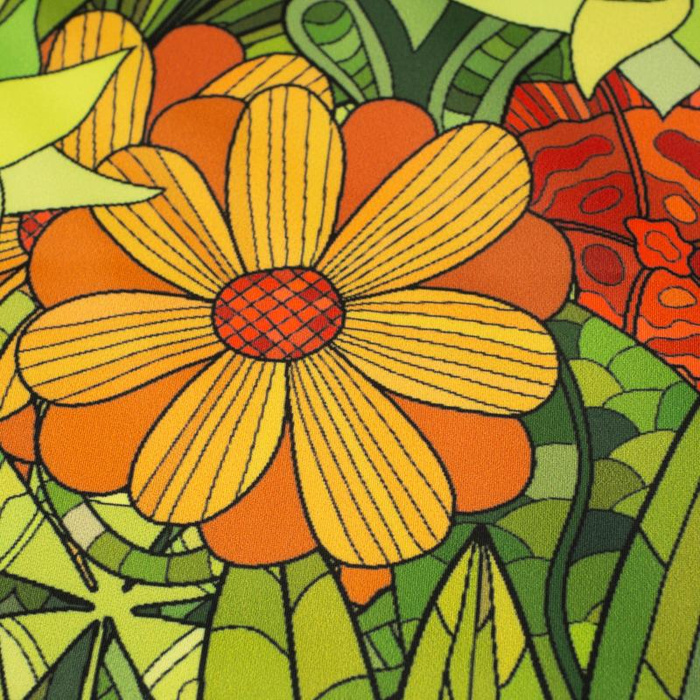 FLOWER JUNGLE - swimsuit lycra