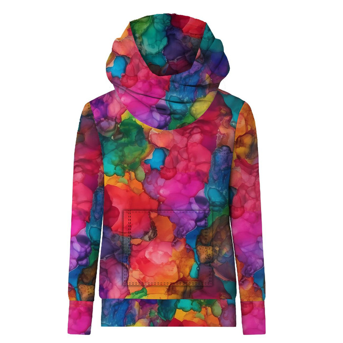 UNISEX HOODIE (HYDRA) - ALCOHOL INK PAT. 5 - sewing set XL
