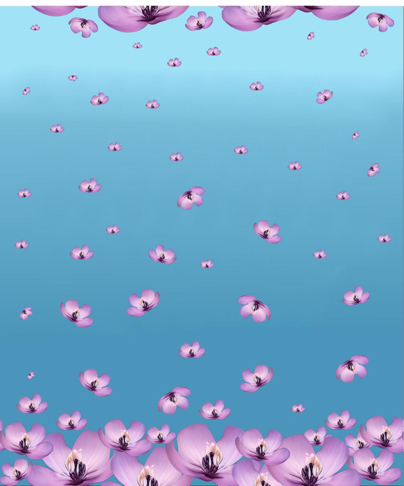 ANIMALS CRACKED wz.1 (FLOWERS)- Polster- Velours