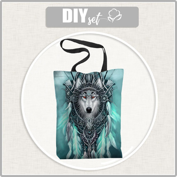 SHOPPER TASCHE - SPIRIT WOLF - Wasserabweisende Webware - Nähset