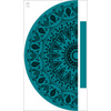MANDALA pat. 6 / emerald - skirt panel "MAXI"