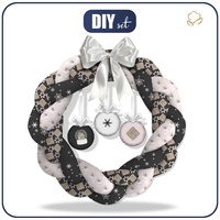 CHRISTMAS WREATH - SNOWBALLS AND PRESENTS - sewing set