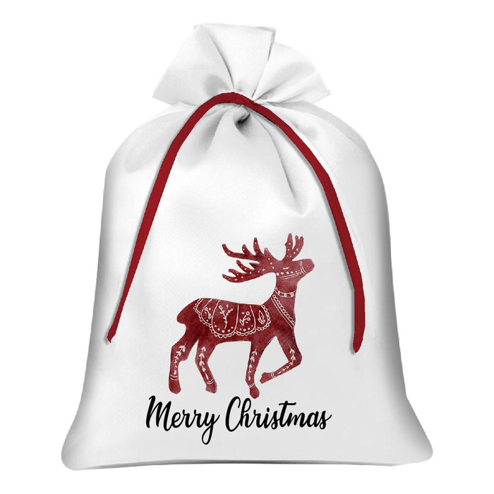 Geschenkbeutel - RENTIERE (NORDIC CHRISTMAS) - groß