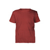 DIY-Set – Kinder-T-Shirt aus RIB JERSEY Baumwolljersey - POTTERS CLAY/ Ziegelrot  (140/146)