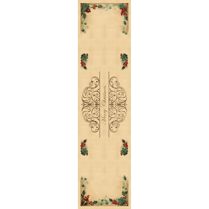 PANEL BIEŻNIKOWY - Merry Christmas - zestaw do uszycia