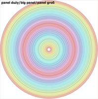 RAINBOW STRIPES pat. 2 - big circle skirt panel