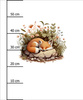 SLEEPING FOX - Paneel (60cm x 50cm) Wasserabweisende Webware