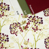 50CM ELDERBERRY (BLOOMING MEADOW) / melange light grey - single jersey 
