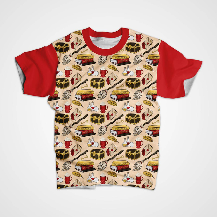 MAGIC MIX PAT. 3 (MAGIC SCHOOL) / beige - single jersey with elastane 