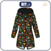 PARKA DAMSKA (ANNA) - FOLK ŁOWICKI / czarny - softshell M