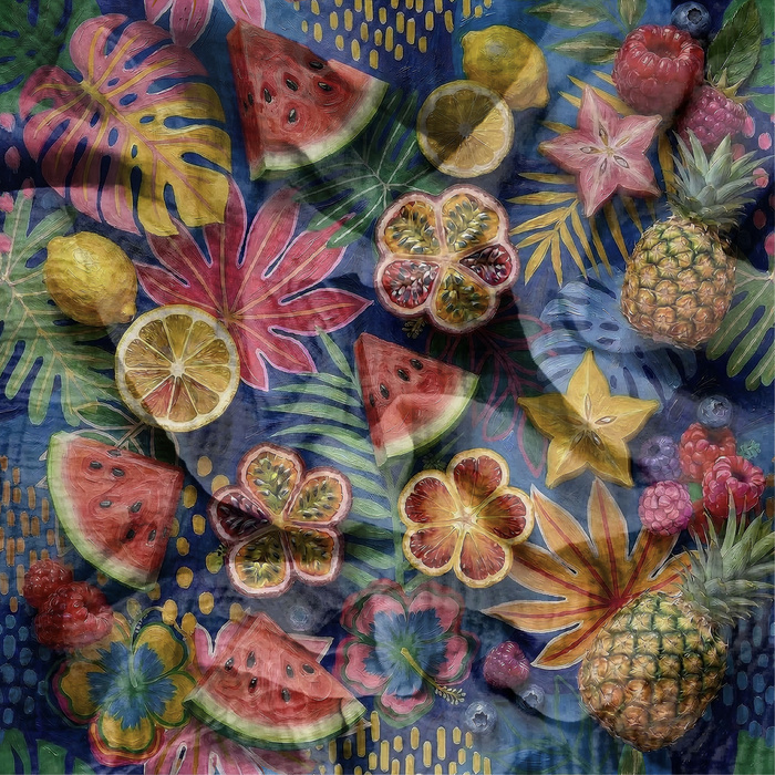 TUTTI FRUTTI WZ. 29 - Muślin bawełniany