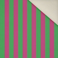 PINK-GREEN STRIPES - Welur tapicerski
