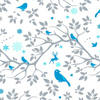 WINTER (türkis) - Baumwoll Webware