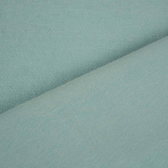 D-46 DUCK EGG BLUE - looped knitwear with elastan