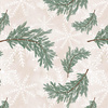 TWIGS AND SNOWFLAKES (WINTER IN THE CITY) - Cotton woven fabric