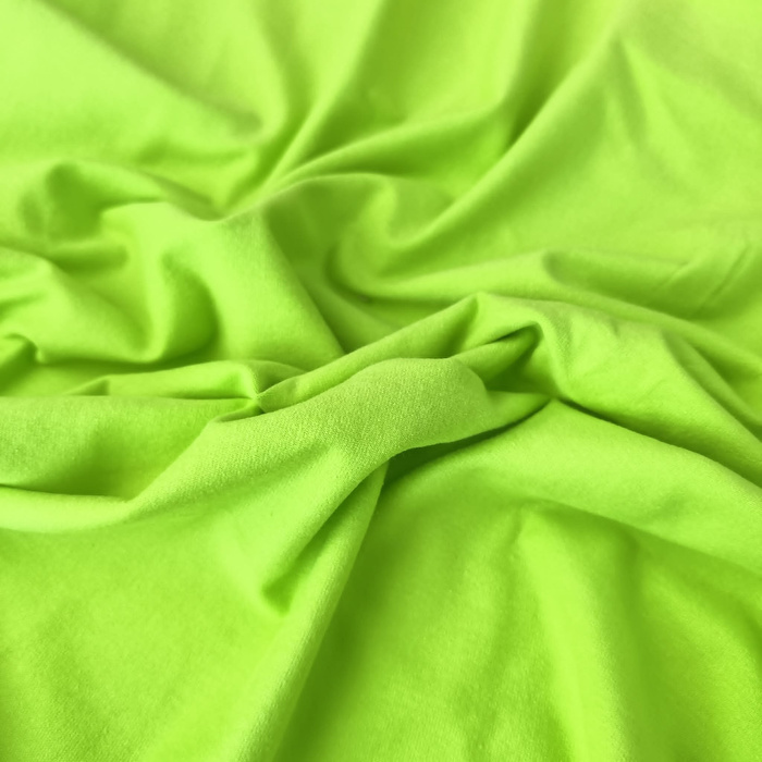 Single Jersey s elastanem 210g - NEONOVĚ ZELENÁ