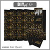 NAPKINS AND RUNNER - GOLD CHRISTMAS PAT. 3 - sewing set