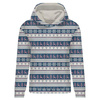 BLUZA DAMSKA (POLA) CLASSIC Z KAPTUREM - RENIFERY wz. 3 / granatowy (NORWESKIE WZORY) - dzianina pętelkowa 