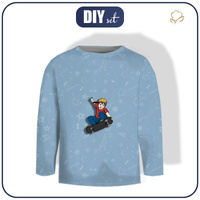 LONGSLEEVE - FELIX (SKATER) / modrý - single jersey (98/104)