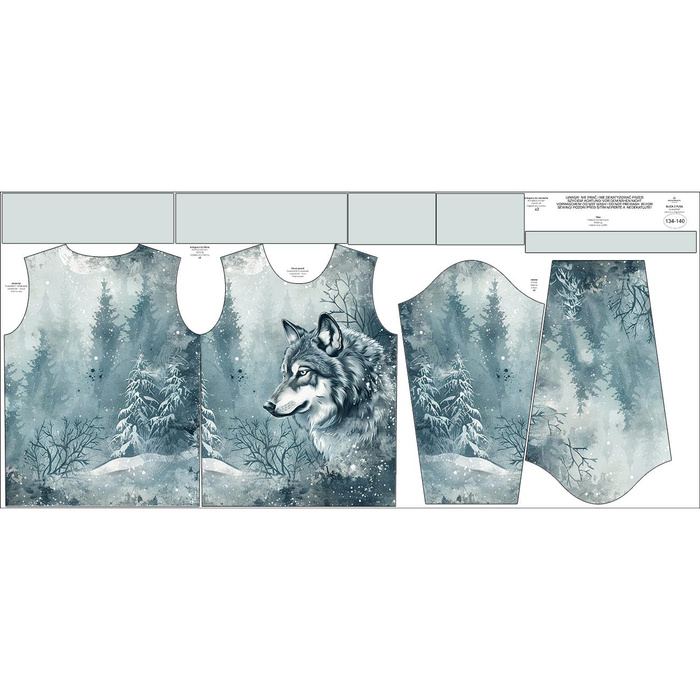 CHILDREN'S (NOE) SWEATSHIRT - WINTER WOLF VZ. 2 - sewing set (134/140)