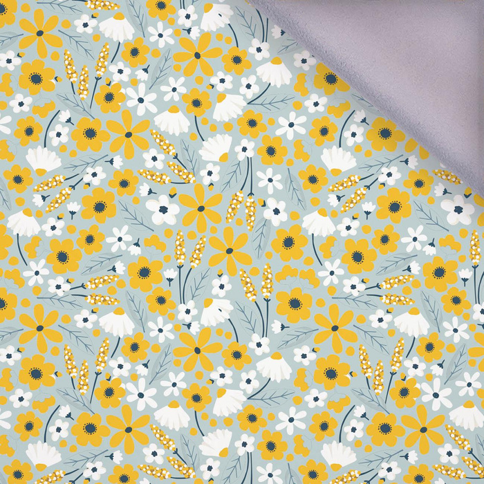 BLÜMCHEN M. 2 / hellgrau  - Softshell 