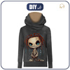 Unisex mikina s kapucí (HYDRA) - VOODOO DOLL - Sada šití 110/116