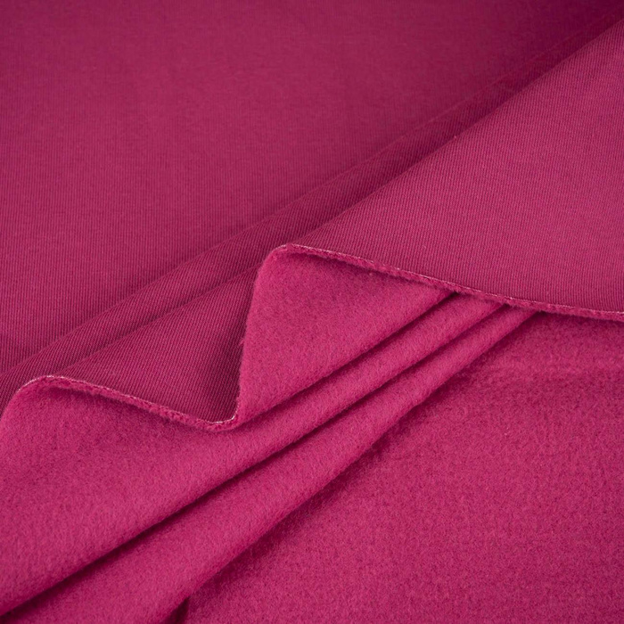 Silná teplákovina počesaná D300 - PURPUROVÁ (D-65)