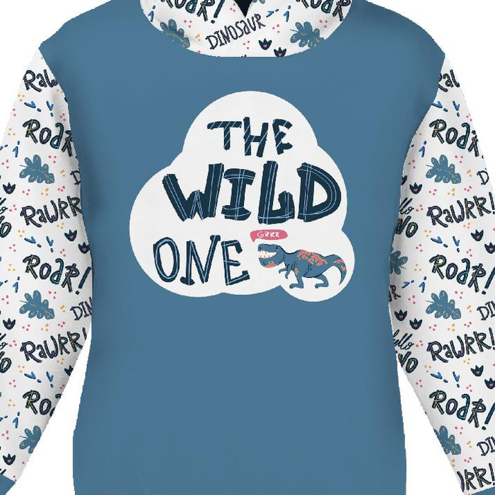 KID'S HOODIE (ALEX) - DINO / THE WILD ONE - sewing set