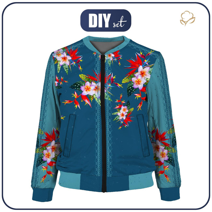 WOMEN’S BOMBER JACKET (KAMA) - STRELITZIA - sewing set M