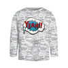 LONGSLEEVE - COMICS / yeah (blau - rot) - Single Jersey (122/128)
