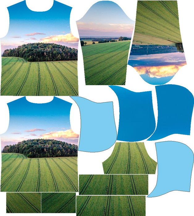 PÁNSKÁ MIKINA S KAPUCÍ - JARNOŁTÓWEK - šicí souprava XS