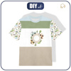 KID’S T-SHIRT - COLORFUL CARS / roundabout (CITY BEARS) - single jersey (116/122)