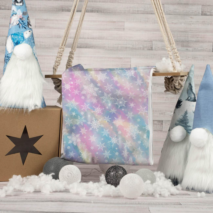 SNOWFLAKES PAT. 2 / RAINBOW OCEAN pat. 3 - brushed knitwear with elastane ITY