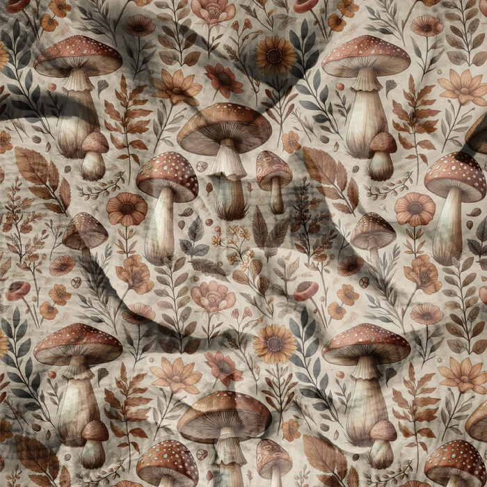 BOTANICAL FOREST wz.2 - Cotton muslin