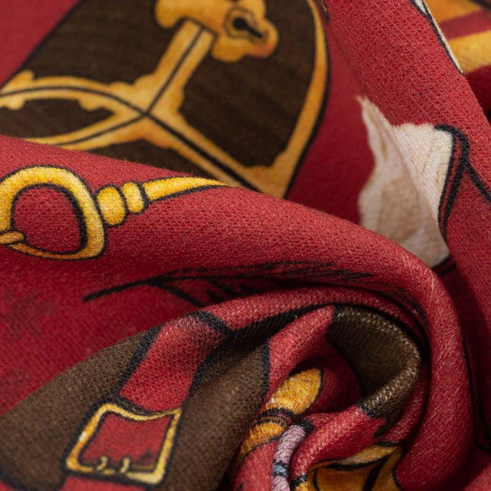 MAGIC MIX PAT. 2 (MAGIC SCHOOL) / red - looped knit fabric