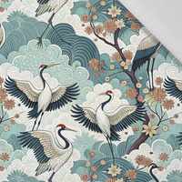 Japanese Garden wz.2  (birds) - Baumwoll Webware