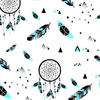 DREAM CATCHERS / aqua - looped knit