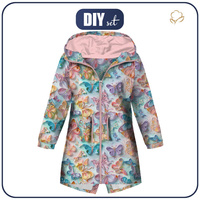 KIDS PARKA (ARIEL) - PAPER BUTTERFLIES - sewing set (98/104)