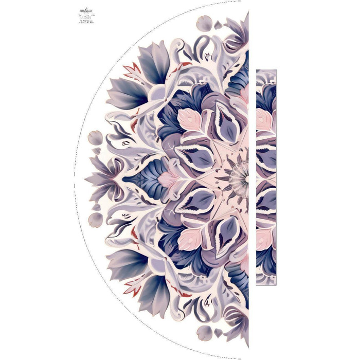 WATERCOLOR FLORAL WZ. 1 - panel kalhot "MAXI"