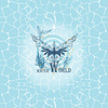 WATER WORLD  / light blue - panel (60cm x 50cm) looped knit 
