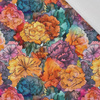 FLOWERS PAPAYA ORANGE WZ. 5 - Cotton woven fabric