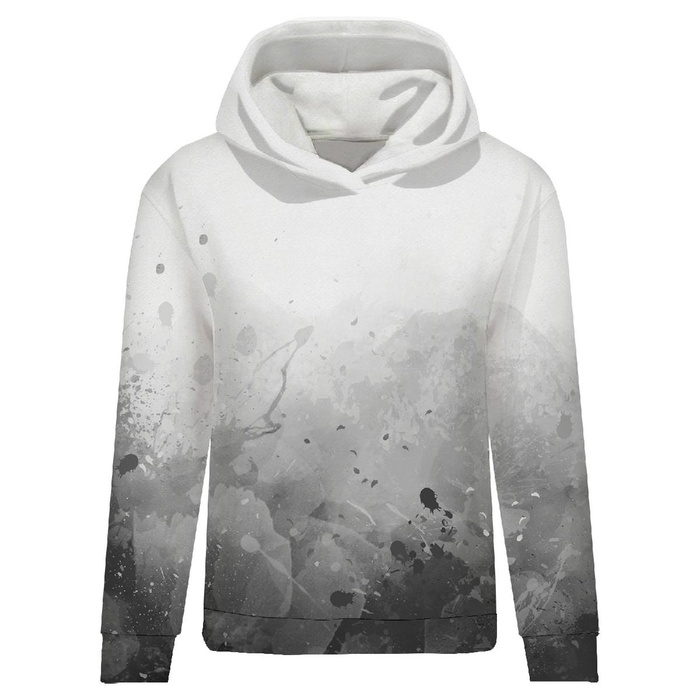 CLASSIC DAMEN HOODIE (POLA) - KLECKSE(grau) - Sommersweat - L