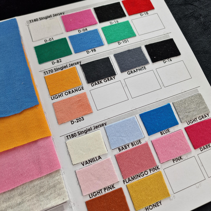Color Swatch Book – Cotton Jersey without Elastane MIX