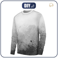 MEN’S SWEATSHIRT (OREGON) BASIC - SPECKS (grey) - looped knit fabric L