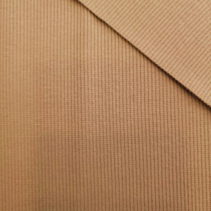 Ribbed knit fabric - CARAMEL (D-10)