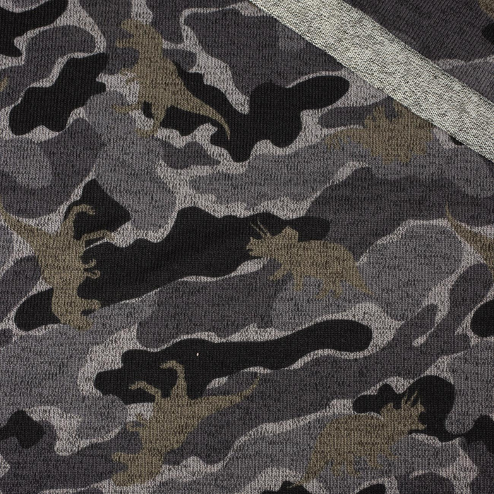 GRAY CAMO - thin sweater knit