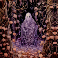 FOREST SPIRIT - panel (75cm x 80cm) Cotton woven fabric